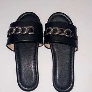 Girls Chain Decor Slides